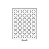 Münzboxen mit runden Einteilungen (grau)