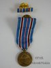 Miniatura de la medalla de la campaña del Atlántico con pasador
