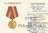 Documento de concesión de la medalla del 70 aniversario de las Fuerzas Armadas Soviéticas
