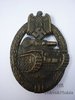 Panzer Assault Badge in bronze