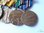 Barra medalha Segunda Guerra Mundial com 5 medalhas, da Marinha dos EUA
