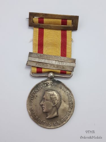 1875-1876 campaign medal with three medal clasps