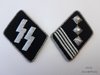 Waffen SS Paar Kragenspiegel für SS-Hauptsturmführer