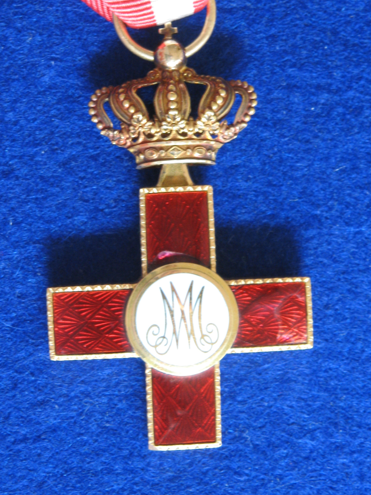 Cross of military merit alfonso xiii era back