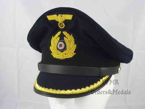 Gorra de oficial de la Kriegsmarine, réplica