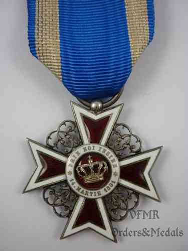 Rumania: Orden de la Corona 1er tipo (anterior a 1932)