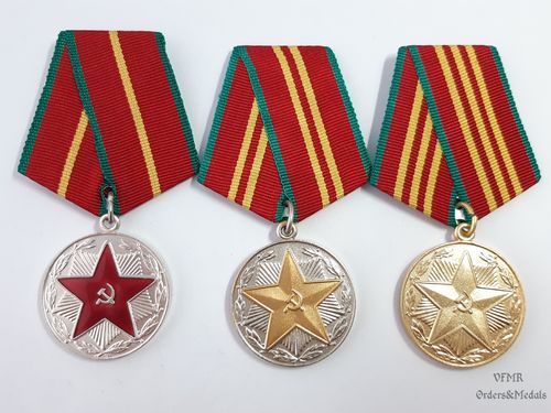 Medallas por irreprochable servicio en las Fuerzas Armadas de la URSS