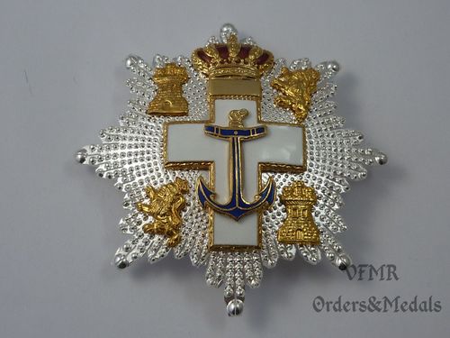 Cruz de 1ª Classe de Mérito naval com distintivo branco