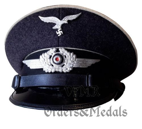 Gorra de suboficial de la Luftwaffe, División Hermann Göring, réplica