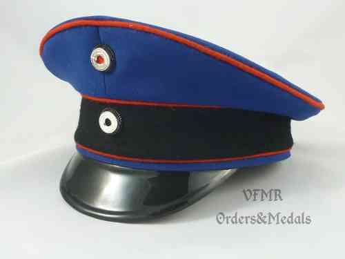 German Imperial Army Artillery officer visor cap, repro (Dunkelblau)