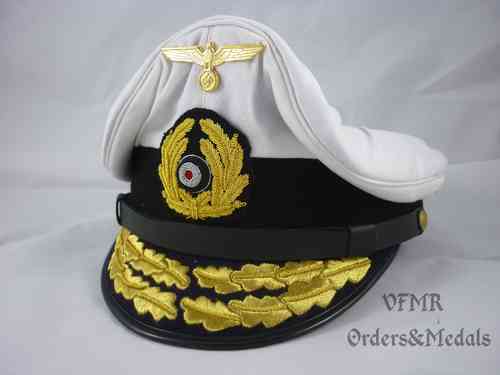 Gorra de almirante de la Kriegsmarine, réplica