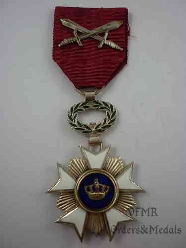 Belgium - Order of the Crown, knight with swords