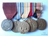 Barrette de 5 médailles (2eme guerre mondiale)