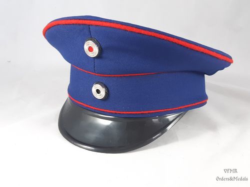 German Imperial Army medical officer visor cap, repro (Dunkelblau)