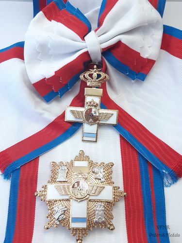 Grand-croix de l'ordre du Mérite aéronautique (division bleue) avec écharpe