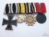 Barrette de 4 décorations de la Première Guerre mondiale