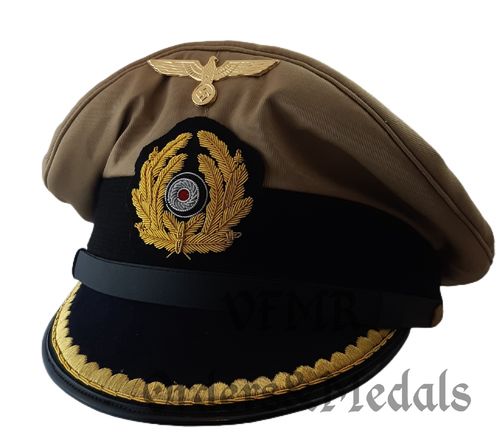 Chapéu de oficial da Kriegsmarine (uniforme tropical), reprodução