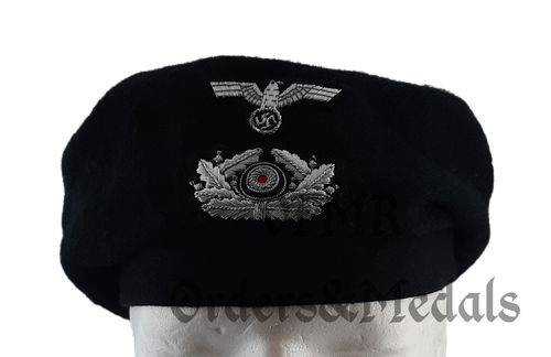 Heer Panzer beret for officers, repro
