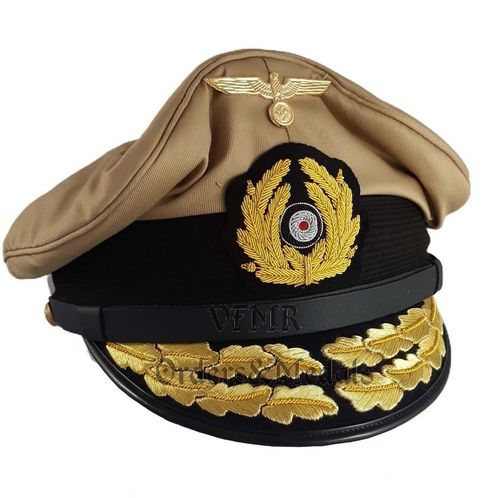 Chapéu de Almirante da Kriegsmarine (uniforme tropical), reprodução
