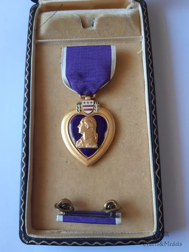 Corazón Púrpura con caja (Guerra de Vietnam)