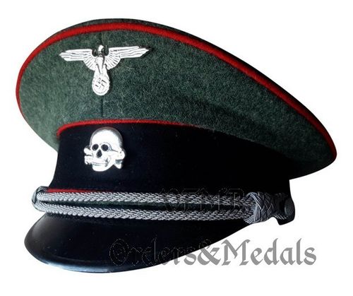 Casquette d'officier de la Waffen SS, artillerie