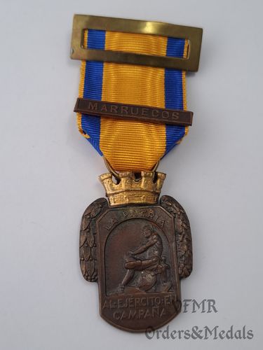Campaigns medal with Morocco medal clasp