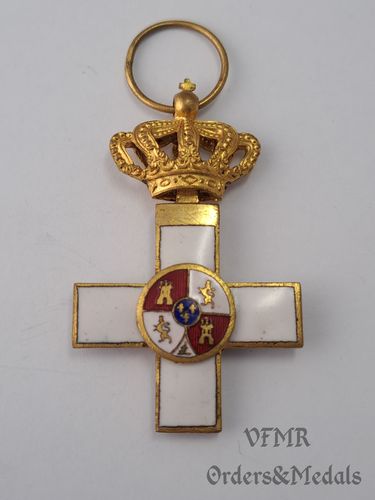 Cruz del mérito militar distintivo blanco 1874-1931