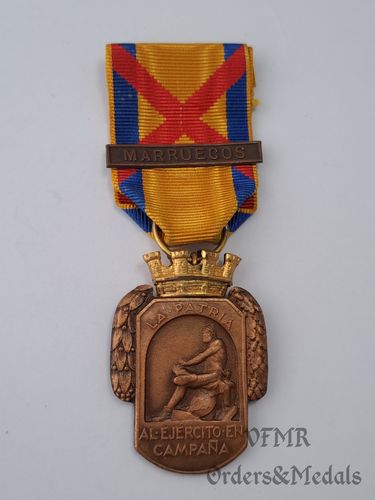 Medalha de Campanhas com uma fivela "Marrocos"