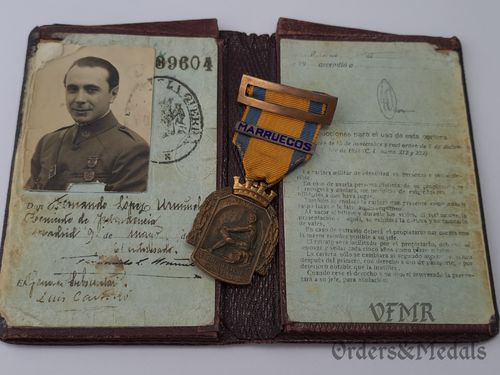Medaille für den Feldzügen mit Ordensspange "Marokko"