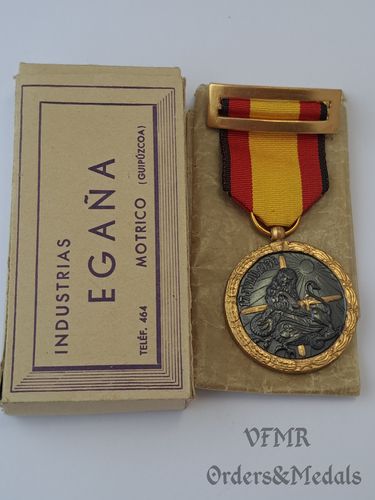 Medalha da campanha da Guerra Civil Espanhola, combatentes, com caixa