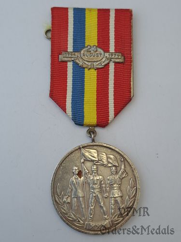 Roménia - medalha do 30º aniversário da libertação do país do domínio fascista