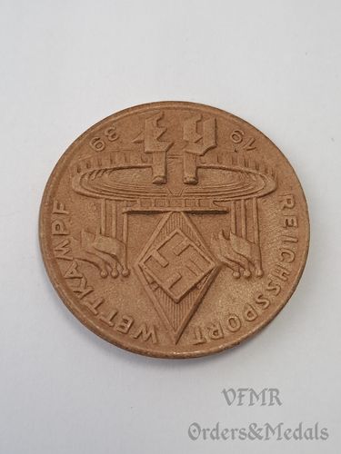 Badge "Reichssportwettkampf Hitlerjugend 1939"